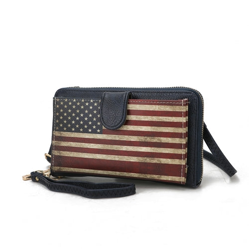 Kiara Smartphone and Wallet Convertible Flag Crossbody Bag (Multiple colors to choose)